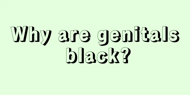 Why are genitals black?