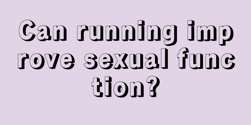 Can running improve sexual function?