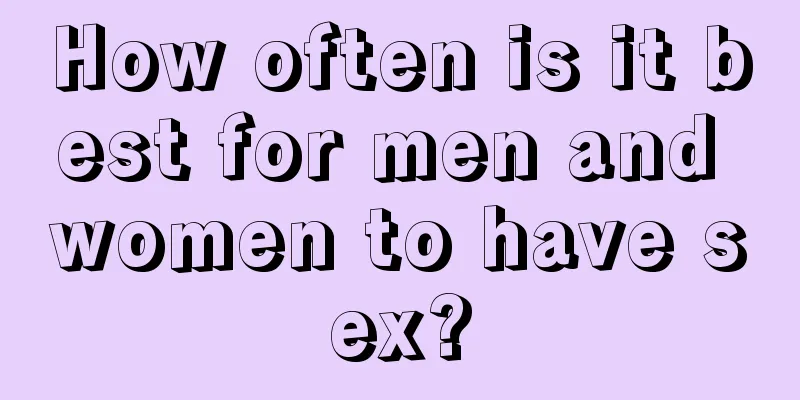 How often is it best for men and women to have sex?