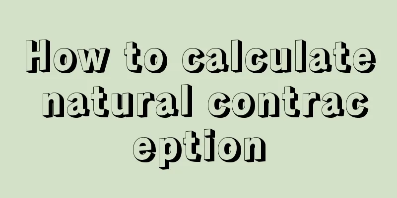 How to calculate natural contraception