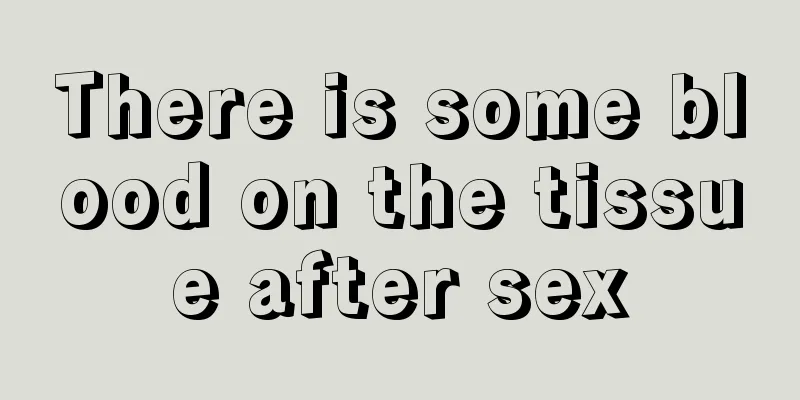There is some blood on the tissue after sex