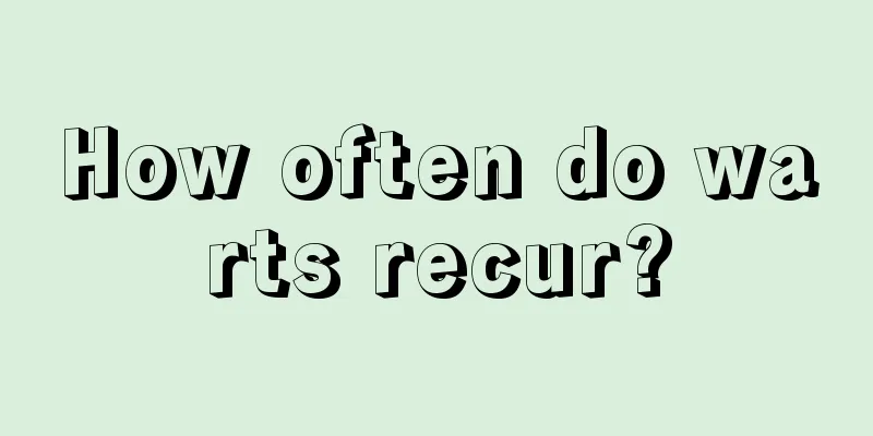 How often do warts recur?