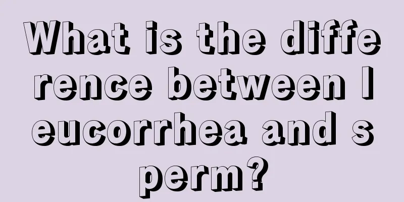 What is the difference between leucorrhea and sperm?