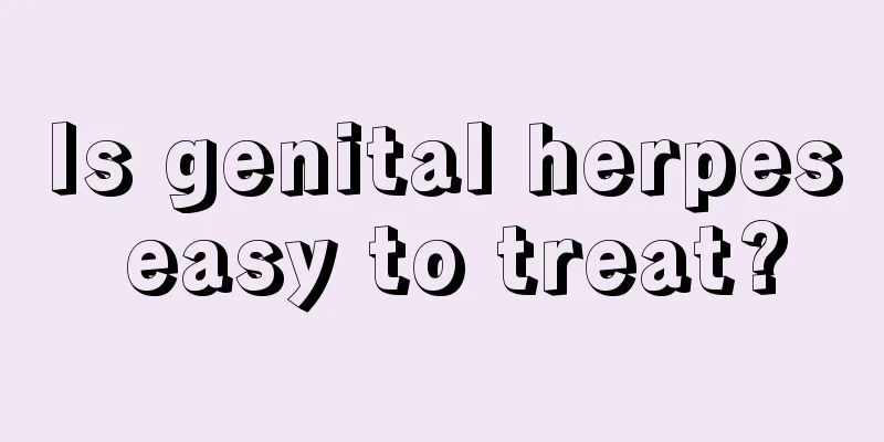 Is genital herpes easy to treat?