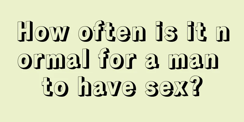 How often is it normal for a man to have sex?