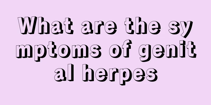 What are the symptoms of genital herpes