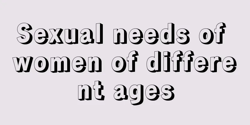 Sexual needs of women of different ages