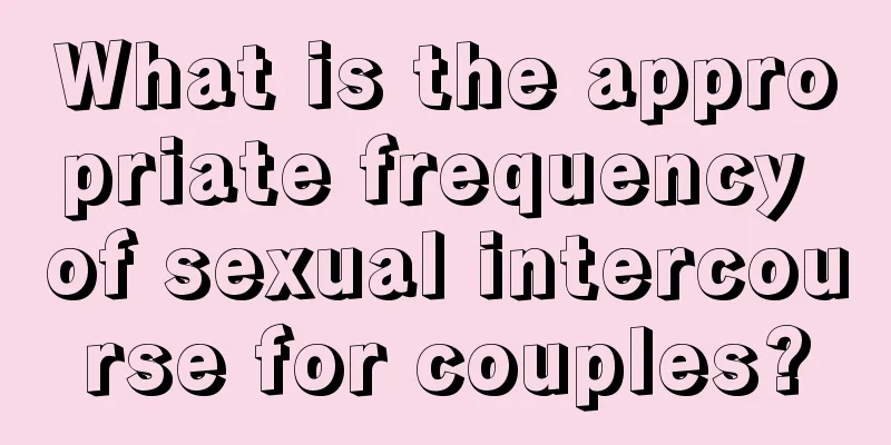 What is the appropriate frequency of sexual intercourse for couples?
