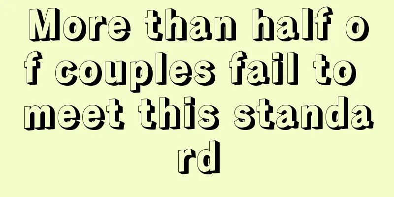 More than half of couples fail to meet this standard