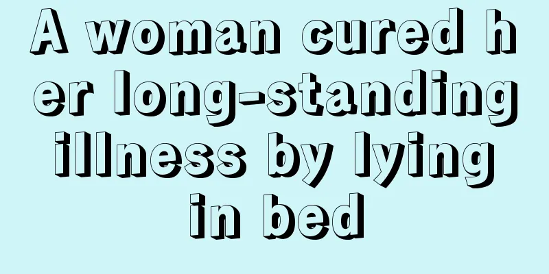A woman cured her long-standing illness by lying in bed