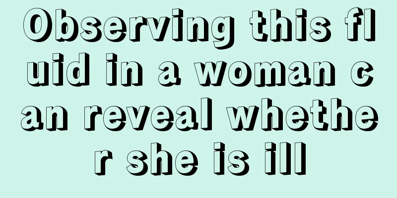 Observing this fluid in a woman can reveal whether she is ill