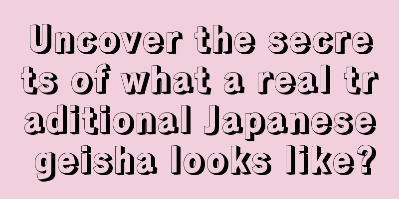 Uncover the secrets of what a real traditional Japanese geisha looks like?