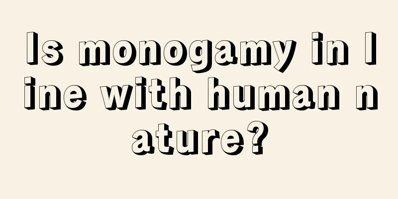 Is monogamy in line with human nature?
