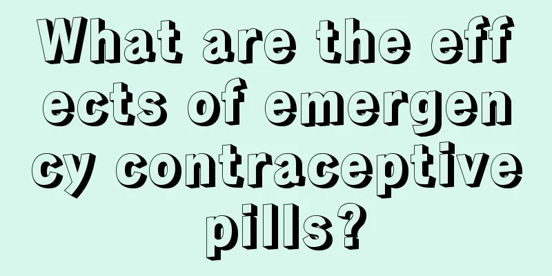 What are the effects of emergency contraceptive pills?