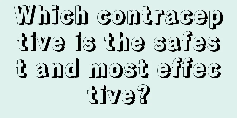 Which contraceptive is the safest and most effective?