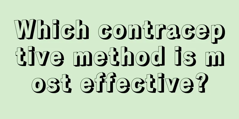 Which contraceptive method is most effective?