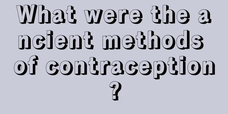 What were the ancient methods of contraception?