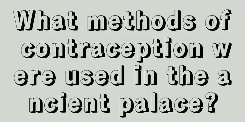 What methods of contraception were used in the ancient palace?