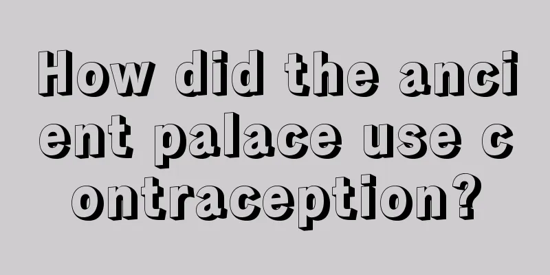 How did the ancient palace use contraception?