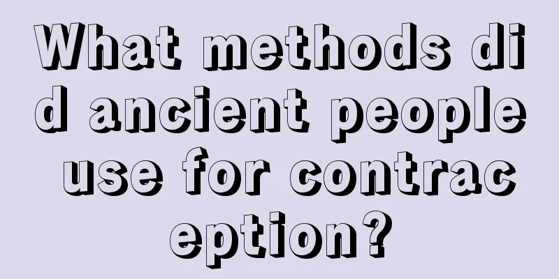 What methods did ancient people use for contraception?