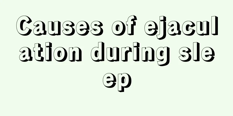 Causes of ejaculation during sleep