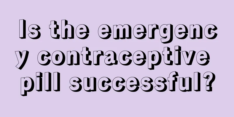 Is the emergency contraceptive pill successful?