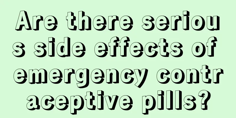 Are there serious side effects of emergency contraceptive pills?