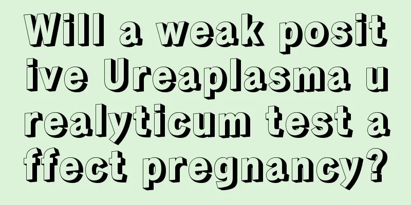 Will a weak positive Ureaplasma urealyticum test affect pregnancy?