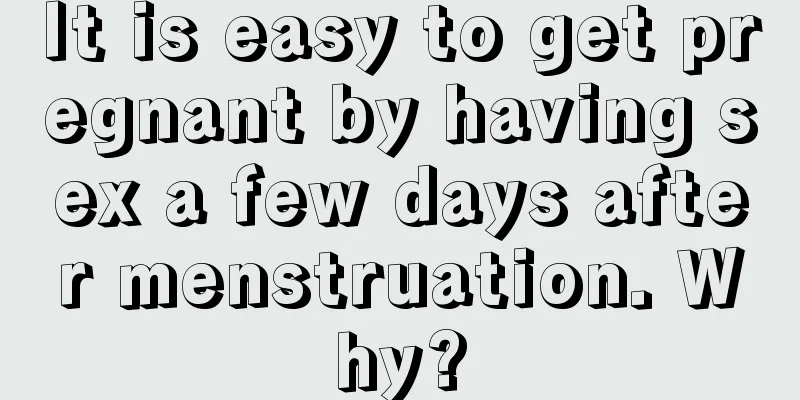 It is easy to get pregnant by having sex a few days after menstruation. Why?