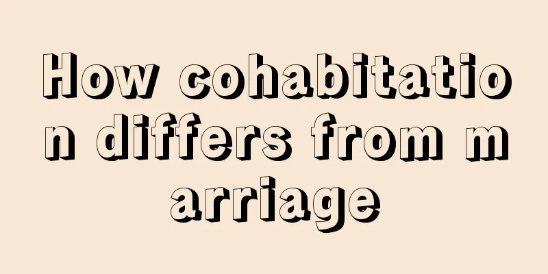 How cohabitation differs from marriage