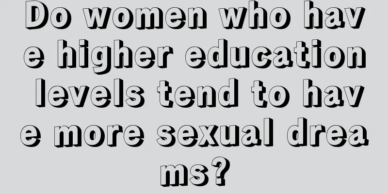 Do women who have higher education levels tend to have more sexual dreams?