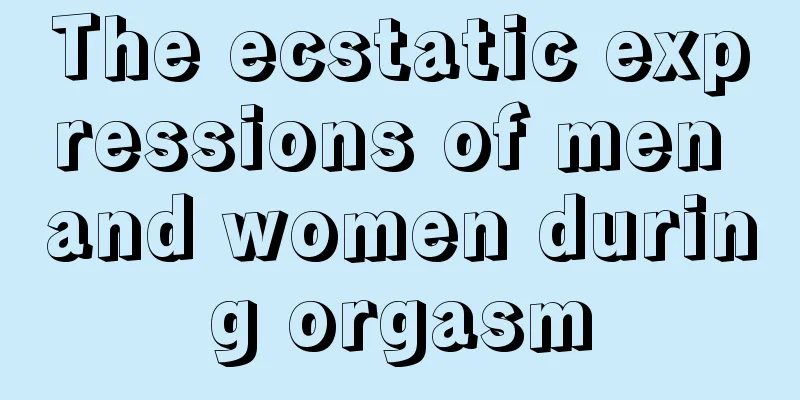 The ecstatic expressions of men and women during orgasm