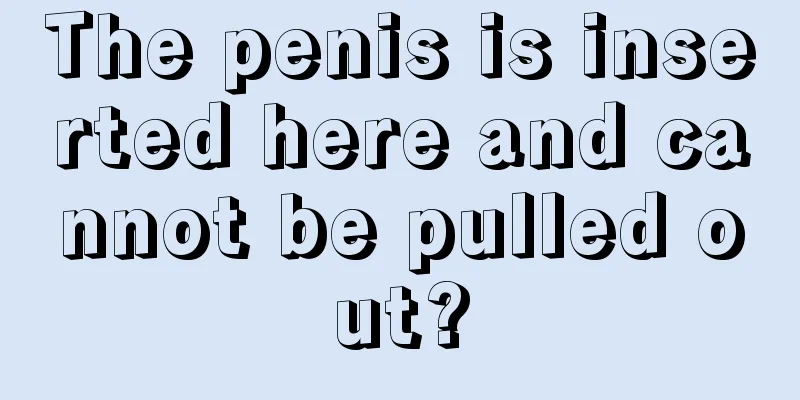 The penis is inserted here and cannot be pulled out?