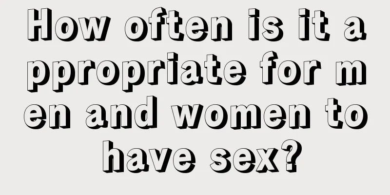 How often is it appropriate for men and women to have sex?