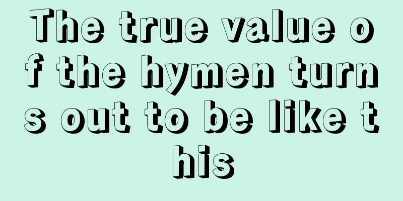 The true value of the hymen turns out to be like this