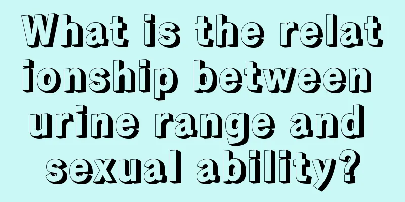 What is the relationship between urine range and sexual ability?