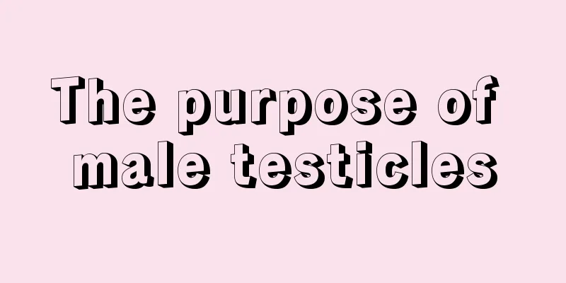 The purpose of male testicles