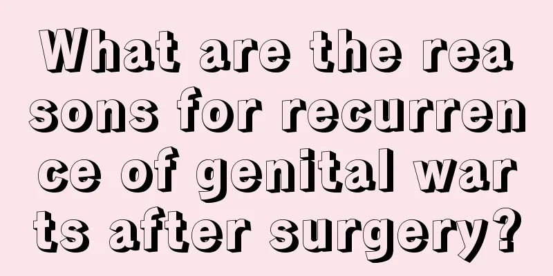 What are the reasons for recurrence of genital warts after surgery?