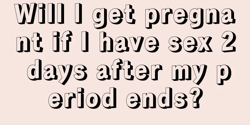 Will I get pregnant if I have sex 2 days after my period ends?