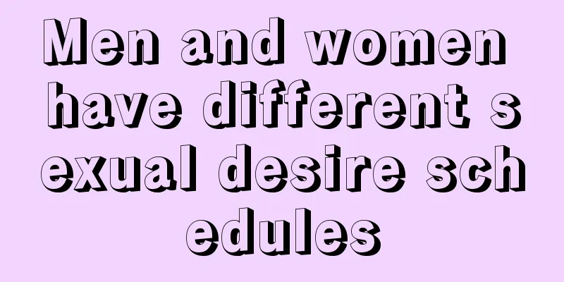 Men and women have different sexual desire schedules