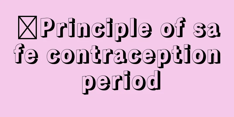​Principle of safe contraception period
