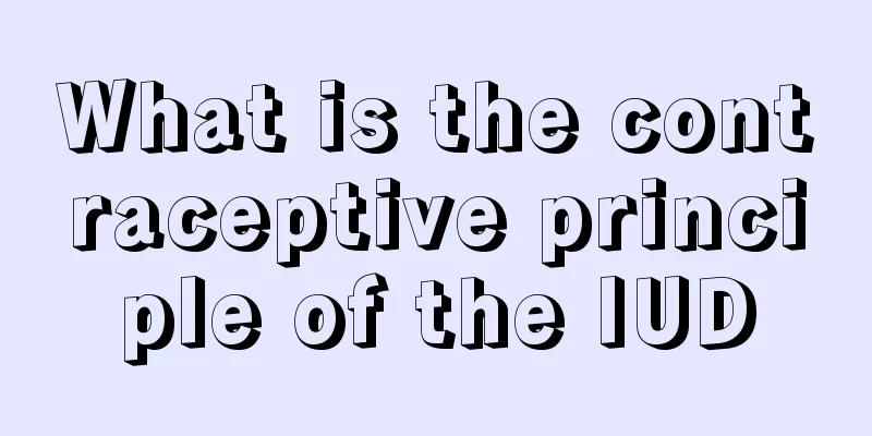 What is the contraceptive principle of the IUD