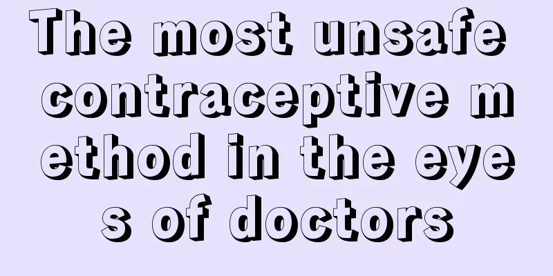 The most unsafe contraceptive method in the eyes of doctors