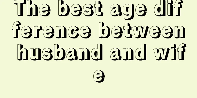 The best age difference between husband and wife