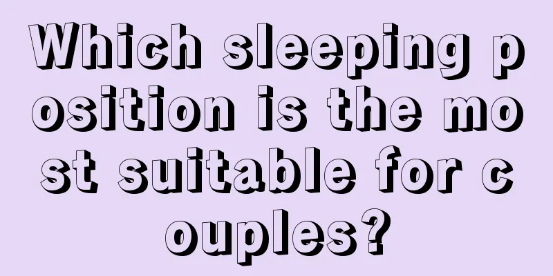 Which sleeping position is the most suitable for couples?