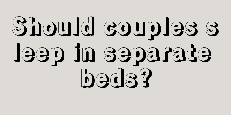 Should couples sleep in separate beds?