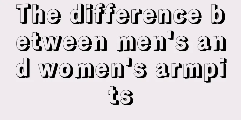 The difference between men's and women's armpits