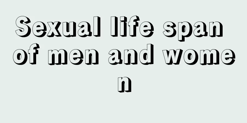 Sexual life span of men and women