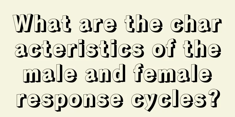 What are the characteristics of the male and female response cycles?