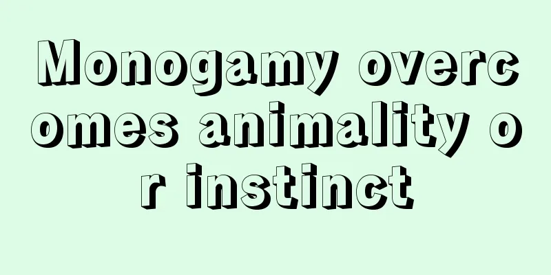 Monogamy overcomes animality or instinct